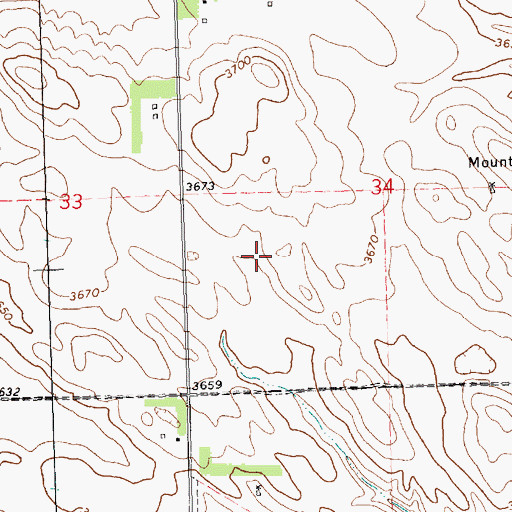 Topographic Map of West Gordon Election Precinct, NE