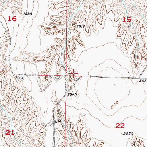 Topographic Map of West Laird Election Precinct, NE