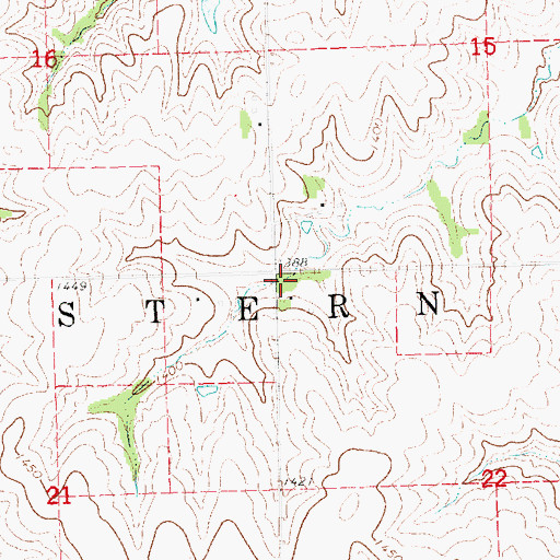 Topographic Map of Western Election Precinct, NE