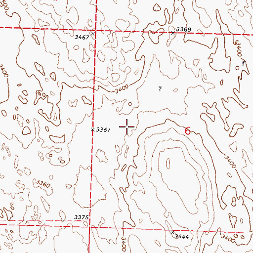 Topographic Map of Whitetail Election Precinct, NE