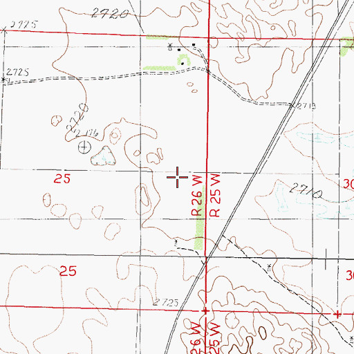 Topographic Map of Wood Lake Election Precinct, NE
