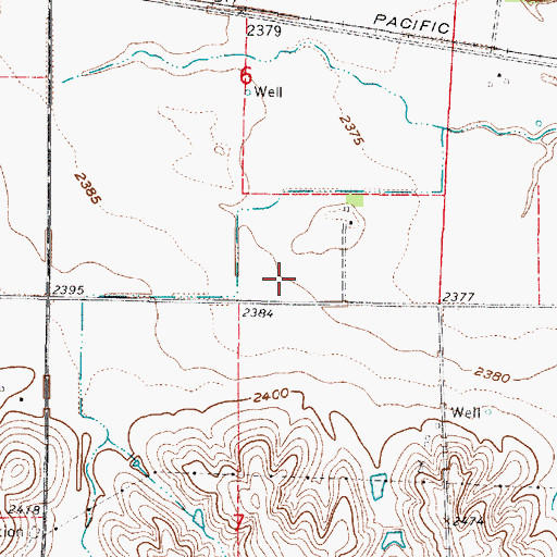 Topographic Map of Wood River Election Precinct, NE