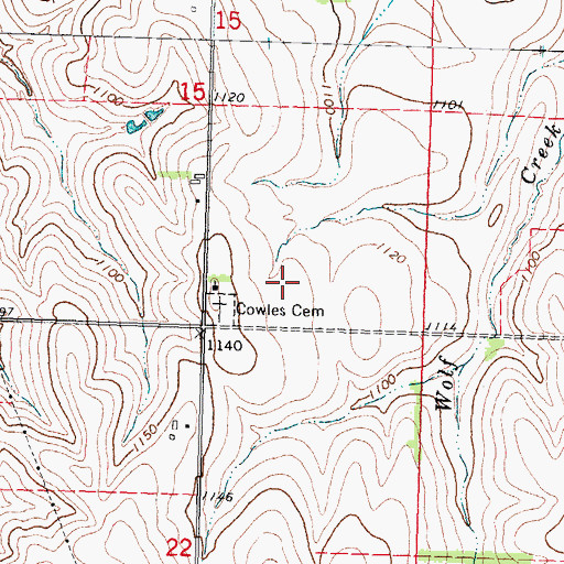 Topographic Map of Wyoming Election Precinct, NE