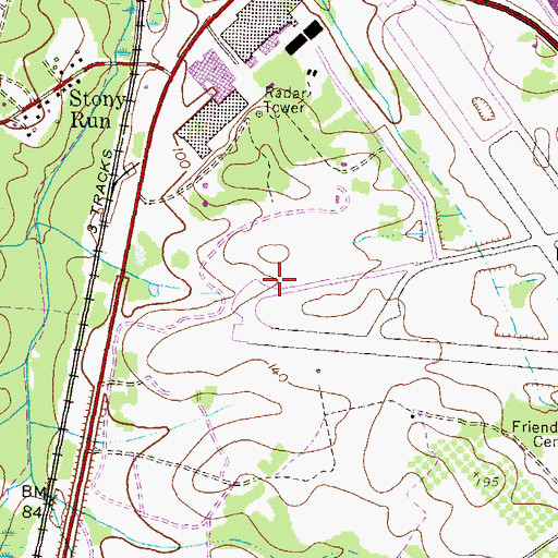 Topographic Map of District 1, MD