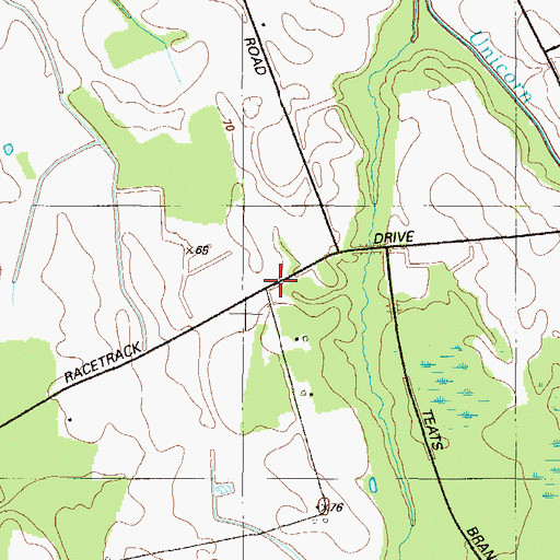 Topographic Map of District 1, Dixon, MD