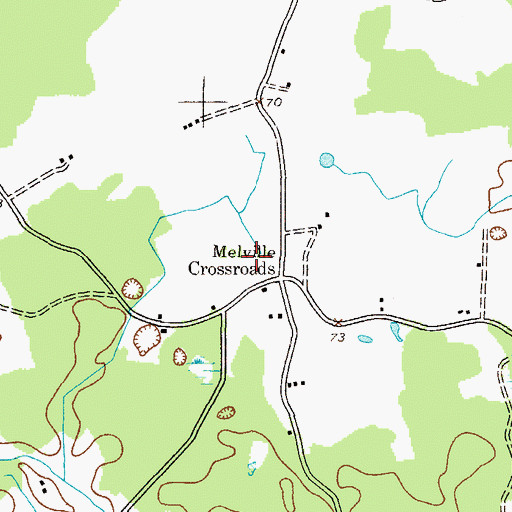 Topographic Map of District 1, Henderson, MD