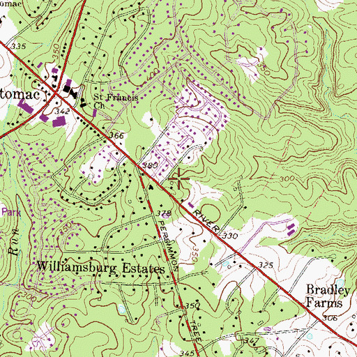 Topographic Map of District 10, MD