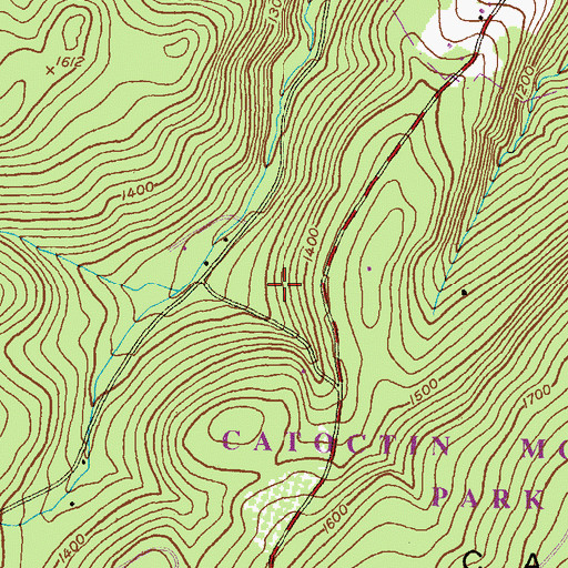 Topographic Map of District 10, Hauvers, MD