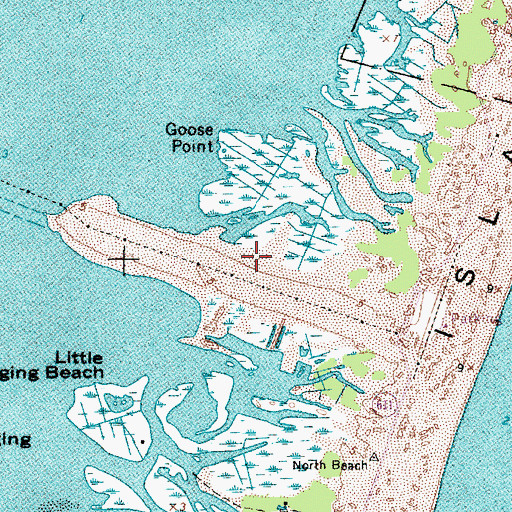 Topographic Map of District 10, Ocean City (historical), MD