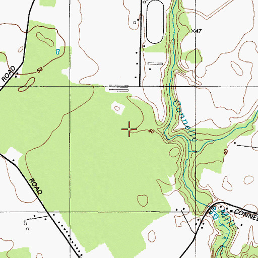 Topographic Map of District 11, Delmar, MD