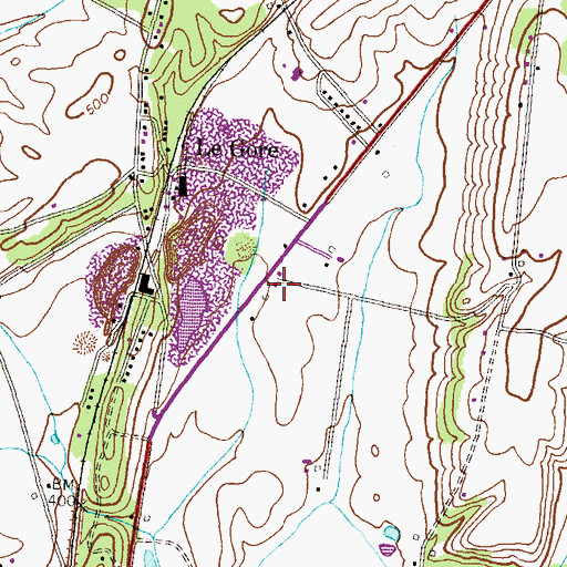 Topographic Map of District 11, Woodsboro, MD