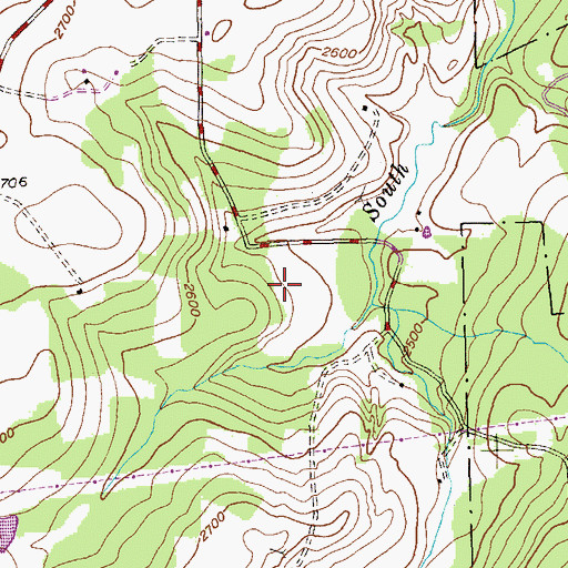 Topographic Map of District 12, Bittinger, MD