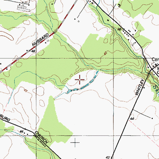 Topographic Map of District 12, Williamsburg, MD