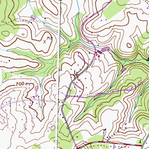 Topographic Map of District 13, Mount Airy, MD