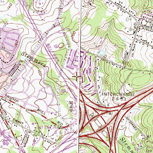 Topographic Map of District 14, MD