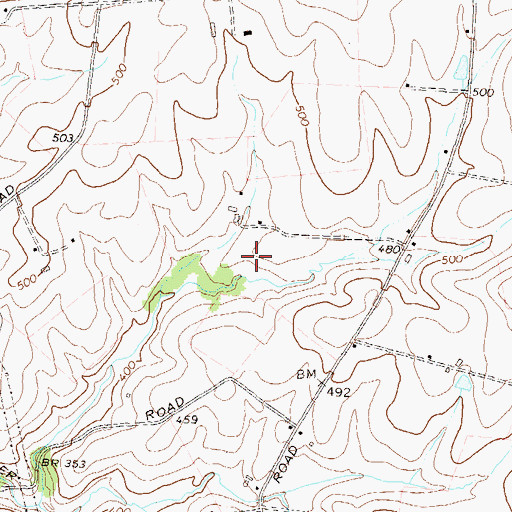 Topographic Map of District 14, Jefferson, MD