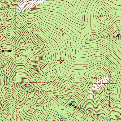 Topographic Map of Indian Trail, CO