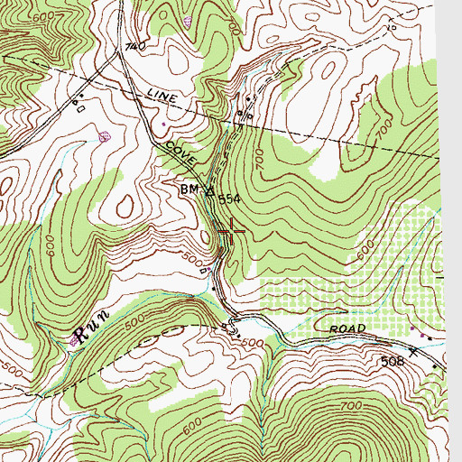Topographic Map of District 15, Indian Spring, MD