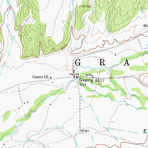 Topographic Map of El Poso Creek, CO