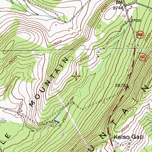 Topographic Map of District 16, Mountain Lake Park, MD
