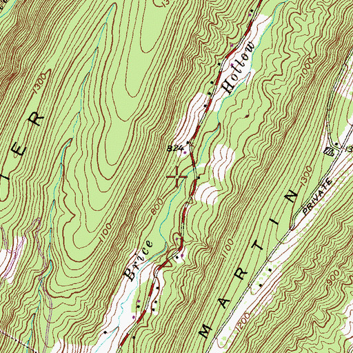 Topographic Map of District 16, North Branch, MD