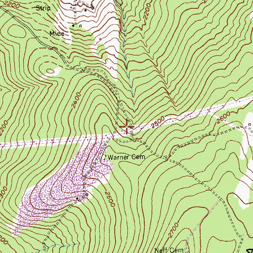 Topographic Map of District 17, Vale Summit (historical), MD
