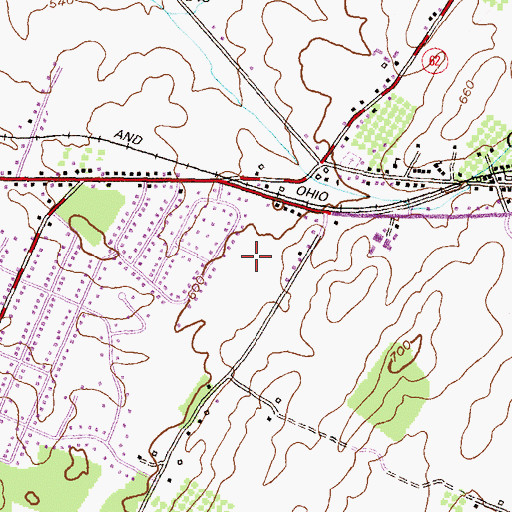 Topographic Map of District 18, Chewsville, MD