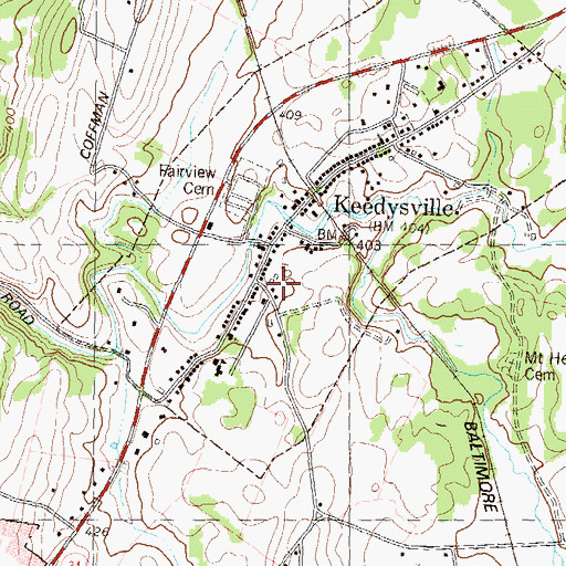 Topographic Map of District 19, Keedysville, MD