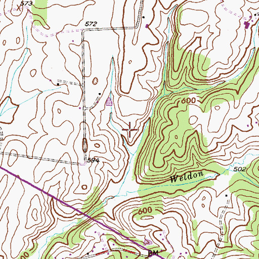 Topographic Map of District 19, Linganore, MD