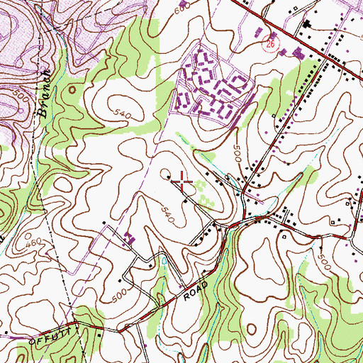 Topographic Map of District 2, MD