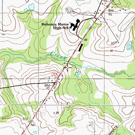 Topographic Map of District 2, Chesapeake City, MD