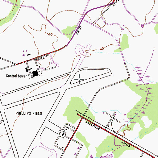 Topographic Map of District 2, Halls Cross Roads, MD