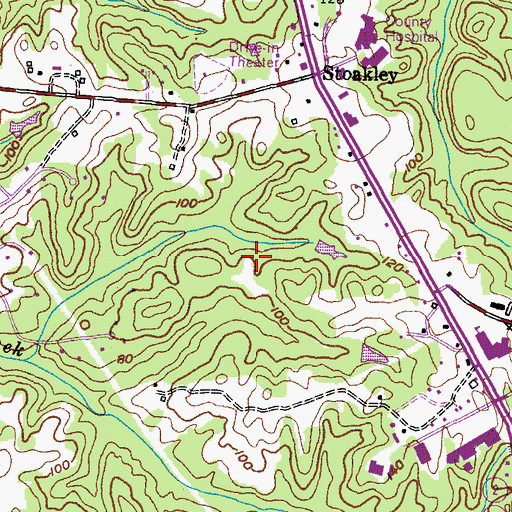 Topographic Map of District 2, Prince Frederick, MD