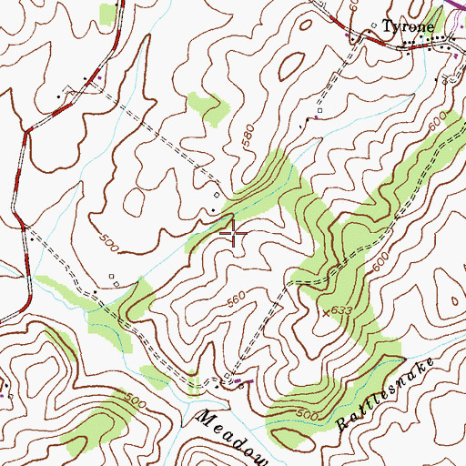 Topographic Map of District 2, Uniontown, MD