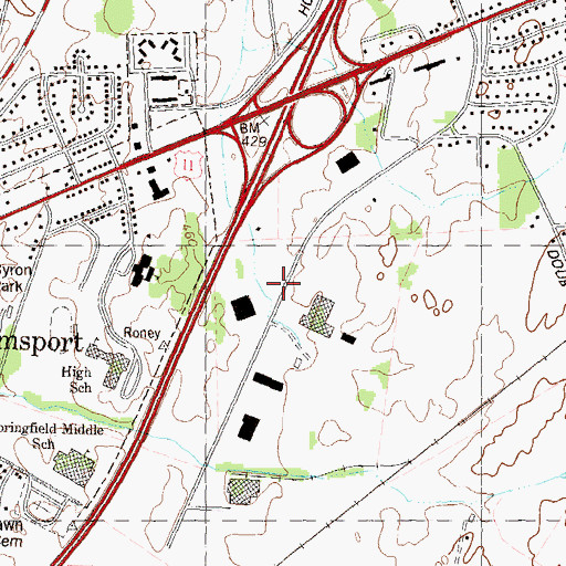 Topographic Map of District 2, Williamsport, MD