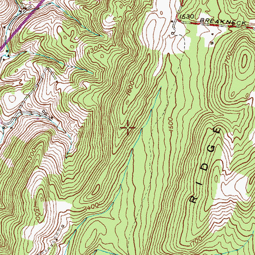 Topographic Map of District 21, Gross, MD