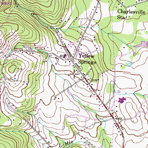 Topographic Map of District 21, Tuscarora, MD