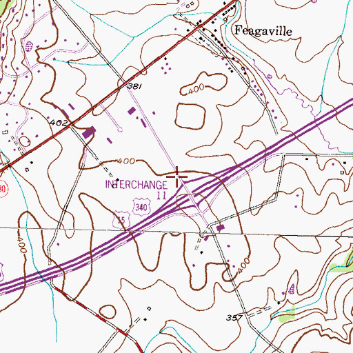 Topographic Map of District 23, Ballenger, MD
