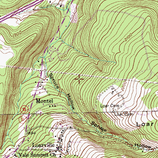 Topographic Map of District 24, Eckhart, MD