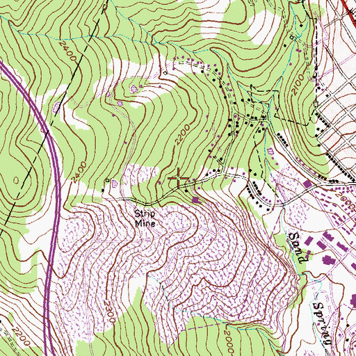 Topographic Map of District 26, Frostburg, MD