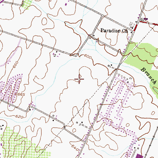 Topographic Map of District 27, Fountain Head, MD