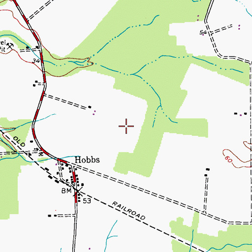 Topographic Map of District 3, Denton, MD