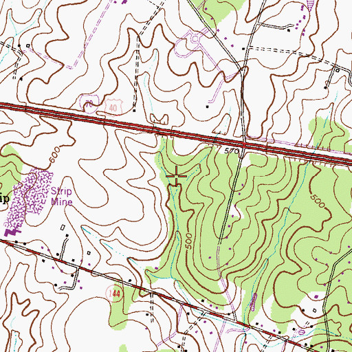 Topographic Map of District 3, West Friendship, MD