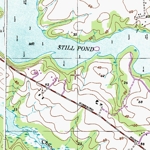 Topographic Map of District 3, Worton (Betterton), MD