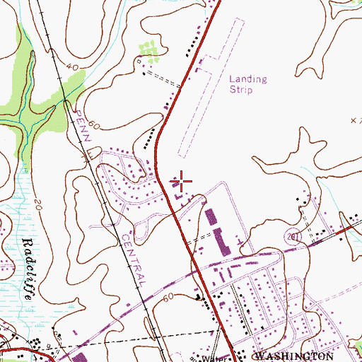 Topographic Map of District 4, Chestertown, MD