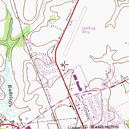 Topographic Map of District 4, Chestertown, MD