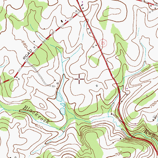 Topographic Map of District 5, MD