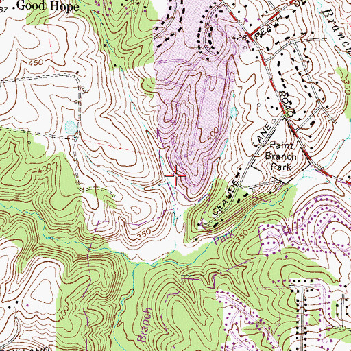Topographic Map of District 5, MD