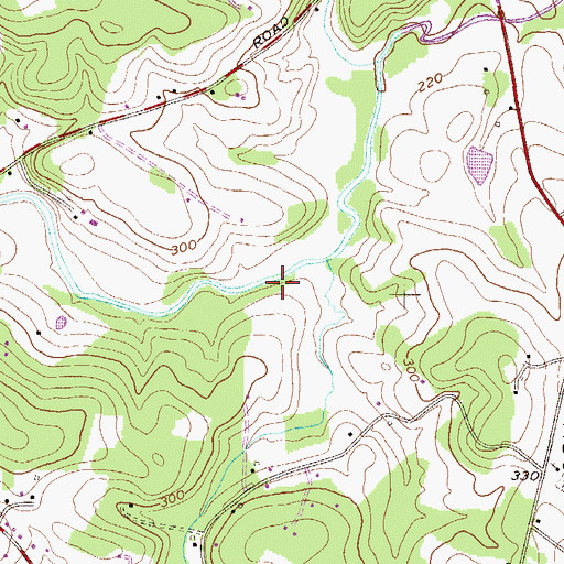 Topographic Map of District 5, Dublin, MD