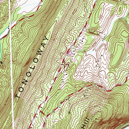 Topographic Map of District 5, Hancock, MD